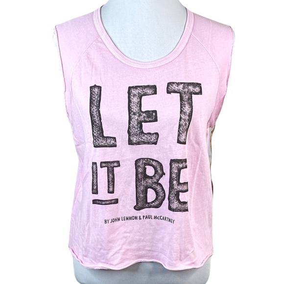 Junk Food Let It Be Crop Top Pink Size Large - Picture 8 of 8